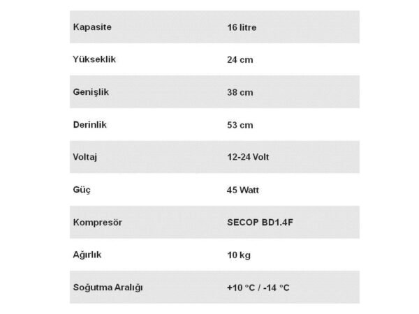 IndelB TB16 Am - Araç Buzdolabı - Görsel 3