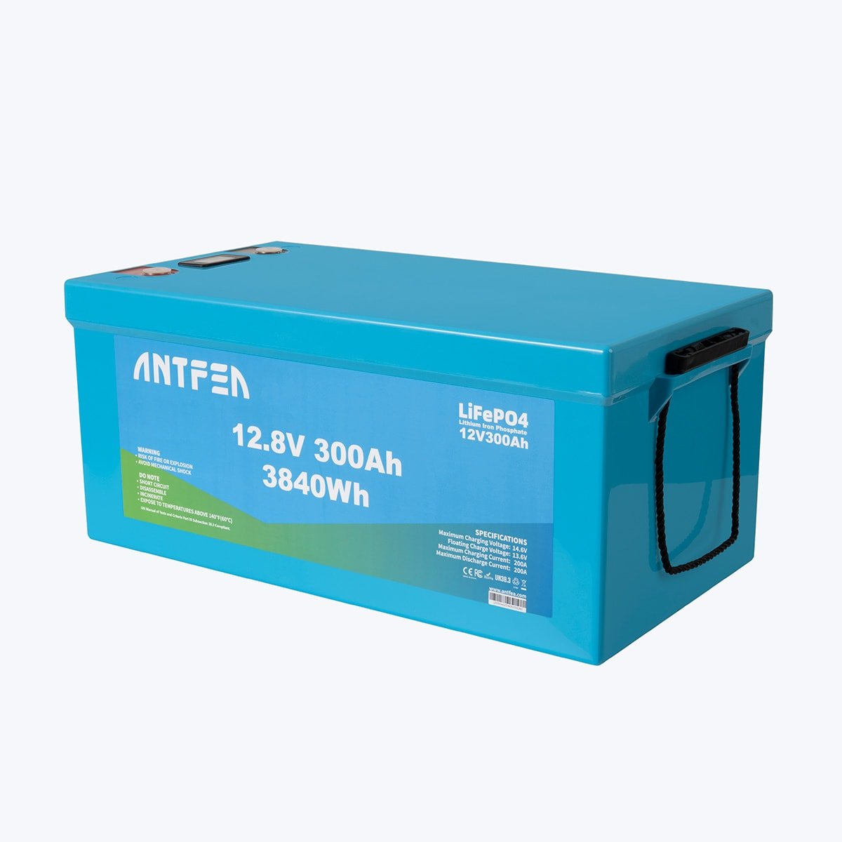 ANTFEA 12.8V (12V) 300Ah ABS Lityum Akü Akıllı Ekran LiFePo4 2 ADET - Görsel 2