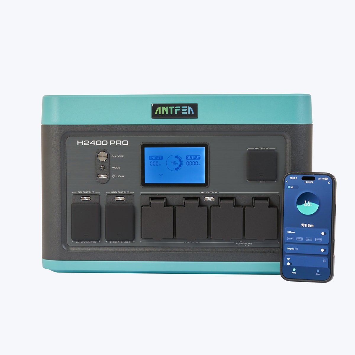 ANTFEA H2400 PRO Taşınabilir Güç Kaynağı 2400W - Görsel 2