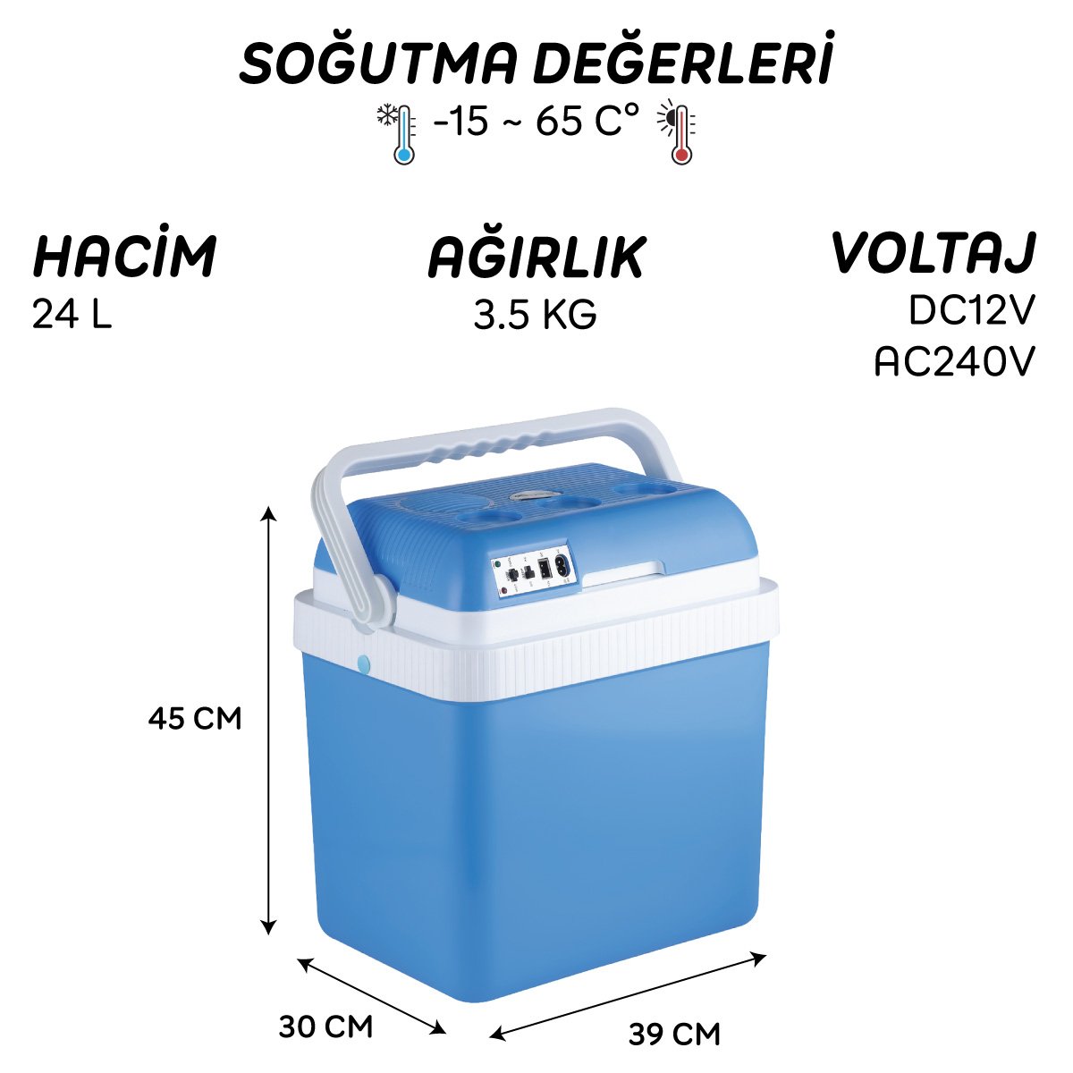 IcePeak Wismar Oto Buzdolabı 12/220V 24 Litre - Görsel 2