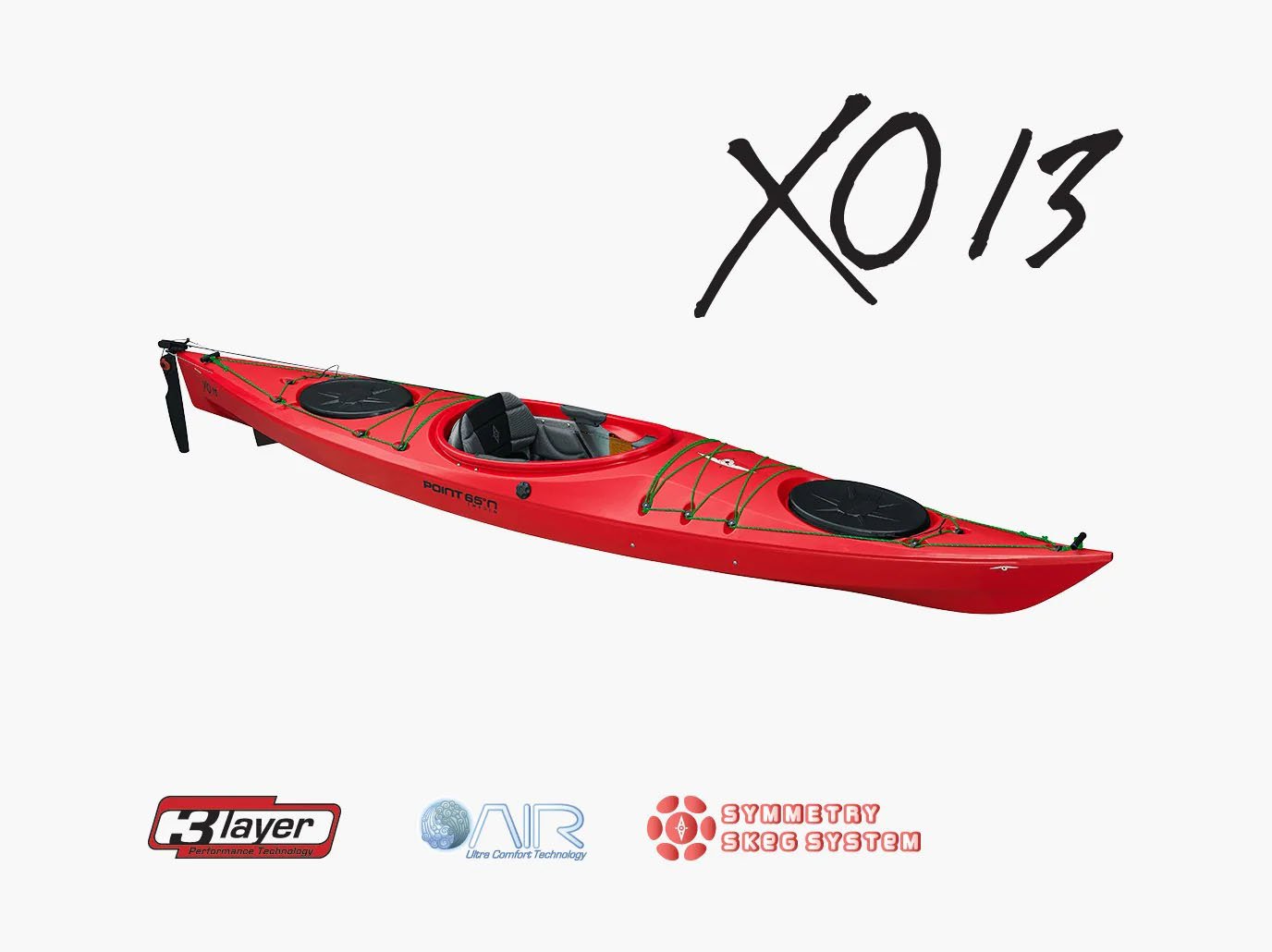 Point65 XO13 GTE 3L Rudder & Skeg Kano