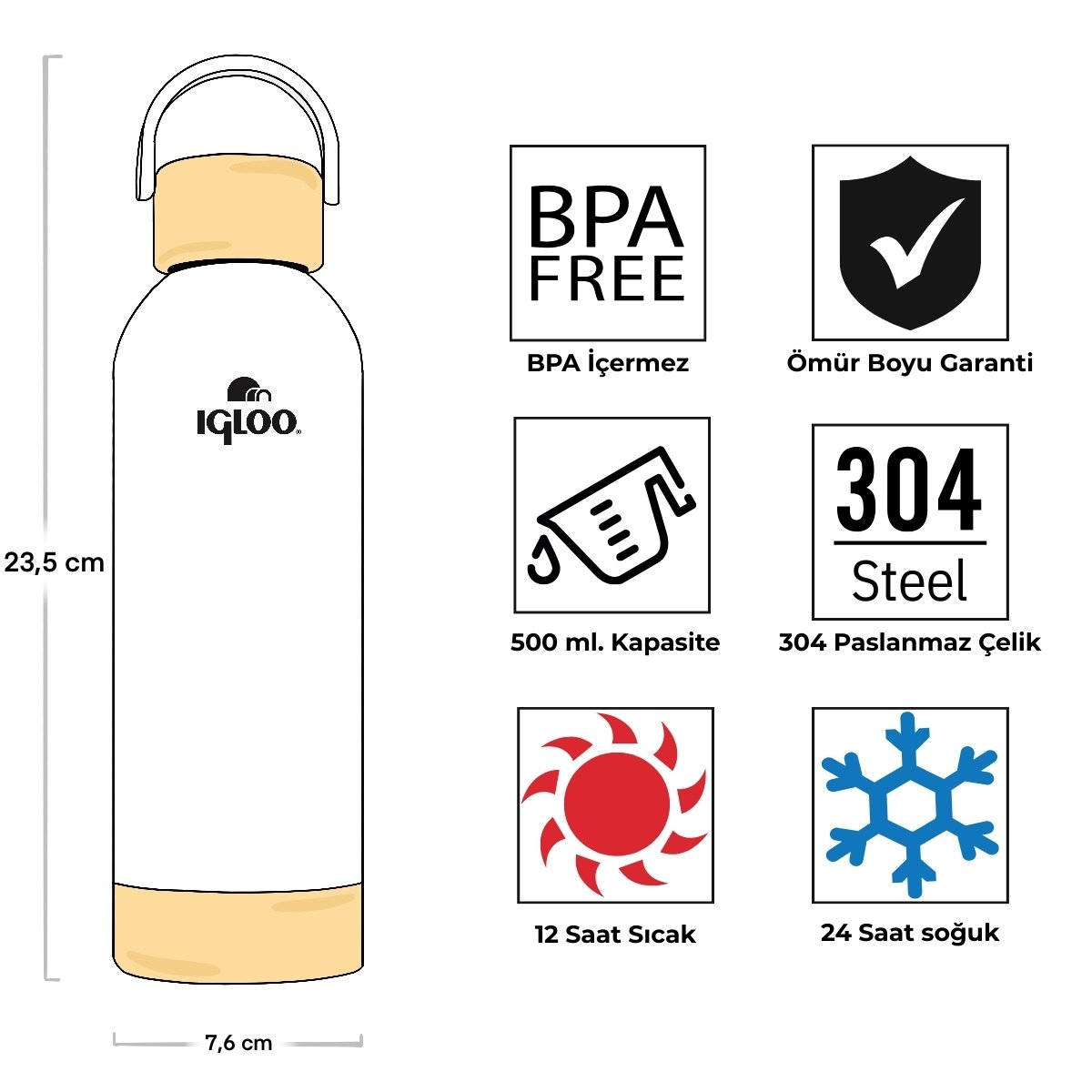 Igloo Hydrate Pro Termos 500ml - Görsel 4