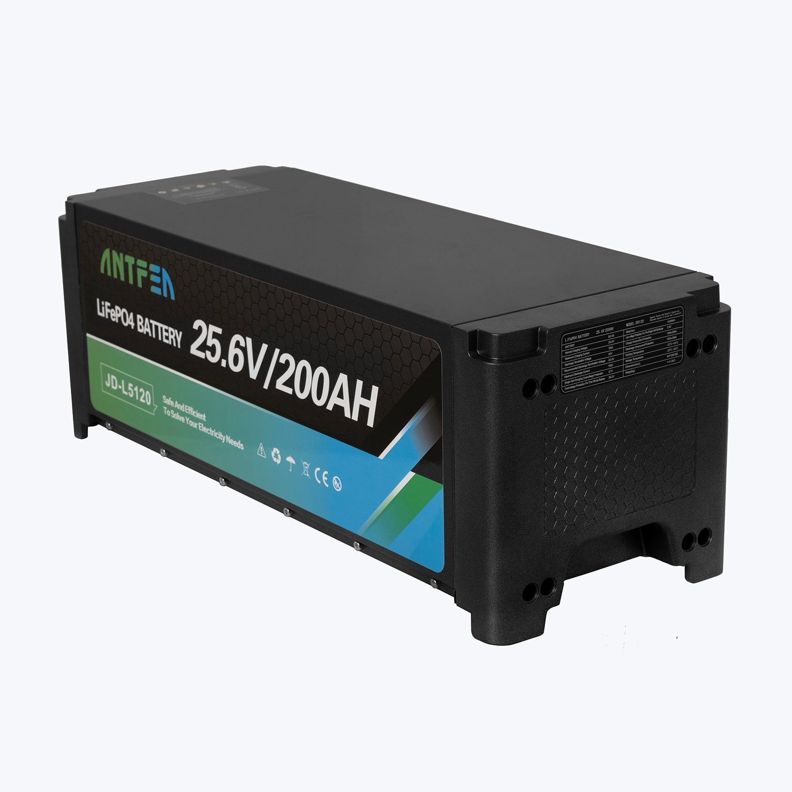 ANTFEA L5120 25.6V (24V) 200Ah 5.12 kwh İstiflenebilir Lityum Akü LiFePo4 - Görsel 3