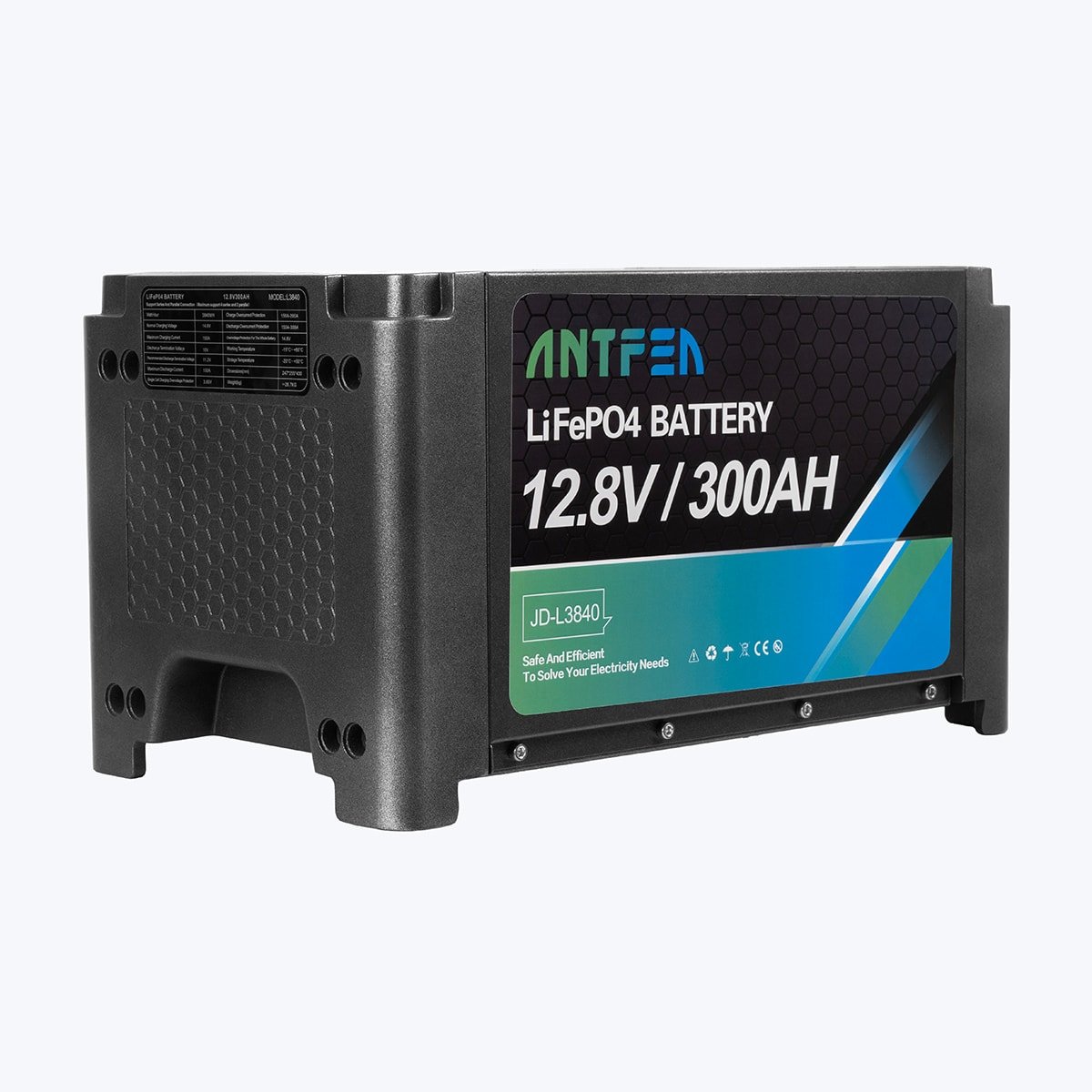 ANTFEA L3840 12.8V (12V) 300Ah 3.84 kwh İstiflenebilir Lityum Akü LiFePo4 - Görsel 3