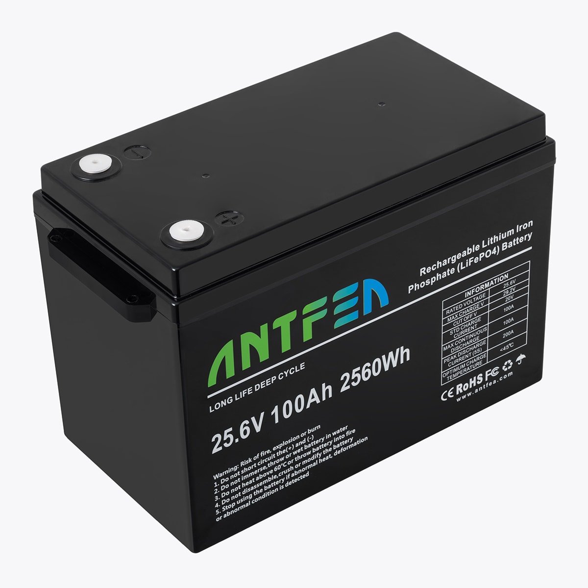 ANTFEA 25.6V (24V) 100Ah ABS Lityum Akü LiFePo4 - Görsel 4