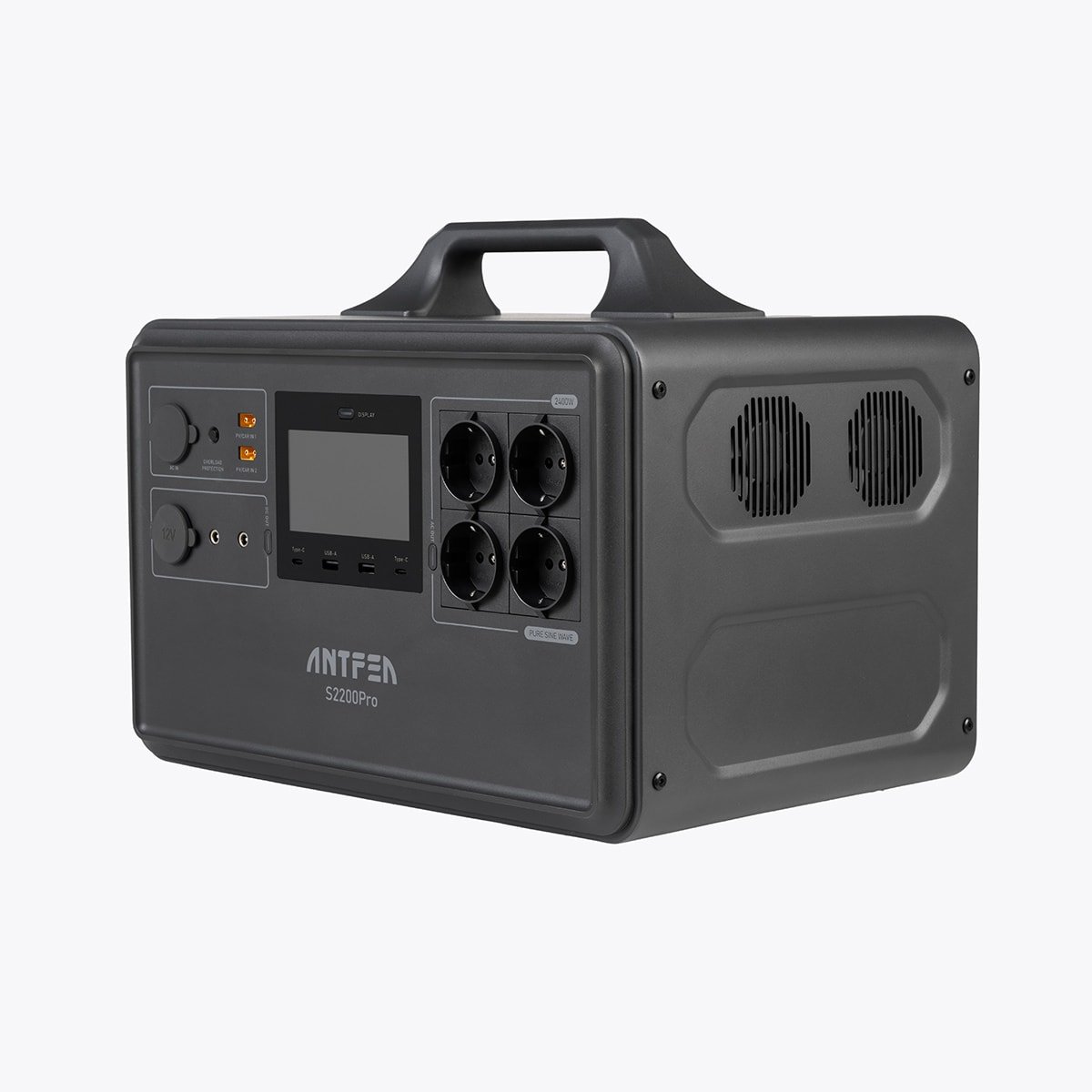 ANTFEA S2200 Pro Taşınabilir Güç Kaynağı + 2 adet B2200 Backup Yedek Batarya + 4 adet 300W Taşınabilir Güneş Paneli + 2 adet Güneş Paneli Paralelleme Kablosu - Görsel 3